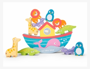Magnify Image Le Toy Van Wooden Balancing Noah's Ark - Le Toy Van : Noah's Balancing Ark