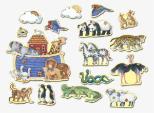 Tcr4451 Noah's Ark Bulletin Board From Susan Winget - Noahs Ark Animal Cut Out