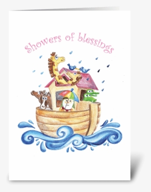 Showers Of Blessings Greeting Card - Baby Shower