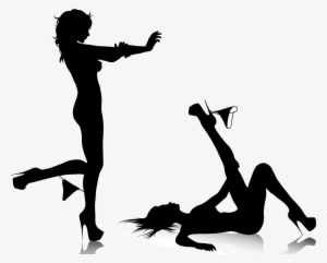Girls Silhouttes Png For Editing Or Design - Silhouette Png Woman Sexy