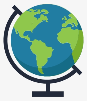Globe - Earth Flat Design Png