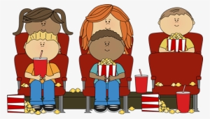 People Watching A Movie Clipart - Clip Art