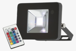 10w 230v Ip65 Rgb Led Black Die-cast Aluminium Floodlight
