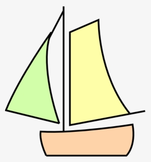 Sailing Boat White Clip Art - Drawing Yacht Clipart