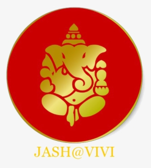 Follow Us On Osr Ganeshji - Ganesh With Red Background