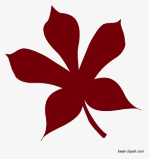 Free Red Leaf Clip Art Image In Png Format - Fall Leaves Photo Booth Props