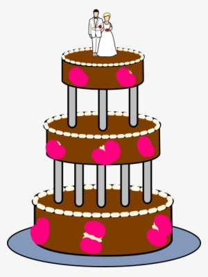 Wedding Cake Clip Art At Clker - Свадебный Торт Вектор Png - 450x599 ...