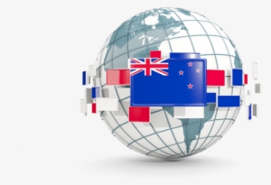 German Flag The Globe