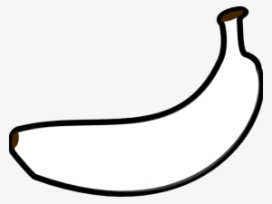 Banana Outline Cliparts - Black White Banana Clip Art