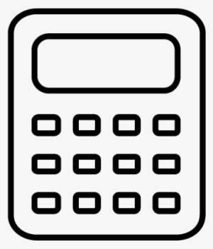 Free Calculator Clipart Png - White Calculator Icon Png