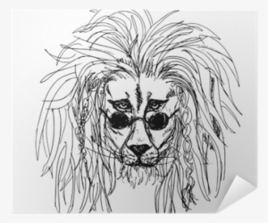 Hipster Lion Tattoo