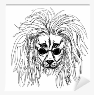 Hipster Lion Tattoo
