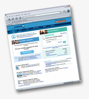 The 2004 Homepage Was The First Deeper Tab-based Navigation - First Linkedin Page