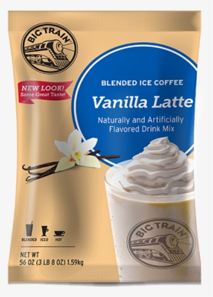 Big Train Vanilla Latte Blended Ice Coffee Mix - Ice Coffee Powder Mix