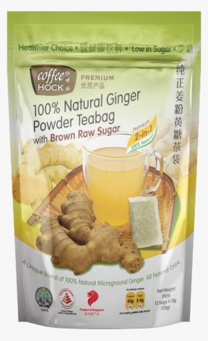 100% Natural Ginger Powder Teabag With Brown Raw Sugar
