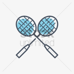 Badminton Racket Clipart Racket Badminton Clip Art - Transparent Badminton Icon Vector