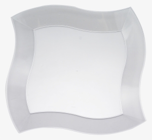 Disposable Clear Plastic Wave 10" Dinner Plates - Lampshade