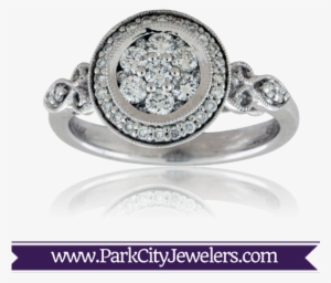 Diamond Engagement Ring - Peridot And Diamond Halo Ring