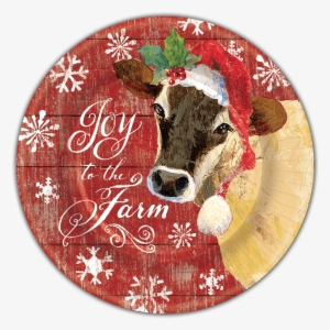 Joy To The Farm Dessert Plates - Holiday