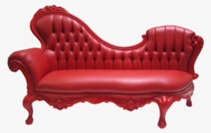 Prague Red Double Chaise Lounge - Pop Art Furniture Png