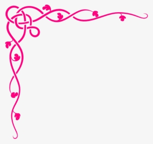 Corner Border Design Red