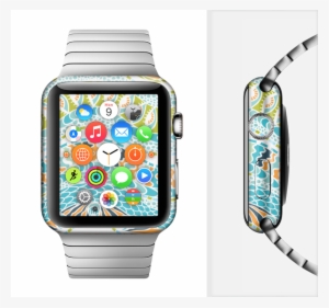 The Vector Teal & Green Snake Aztec Pattern Full-body