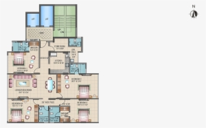 Images For Cluster Plan Of Damji Shamji Mahavir Orion - Floor Plan