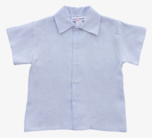 Jack And Teddy Light Blue Linen Dress Shirt - Polo Shirt