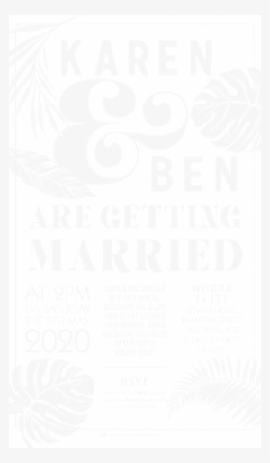 Wedding Invitation - Midnight Tropics - Invite - Wedding Invitation