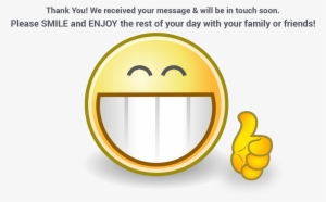 Thankyou - Smiley Huge Smile 1 25 Magnet Emoticon