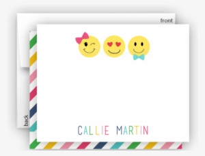 Emoji Ii Thank You Cards Note Card Stationery • Flat, - Stationery