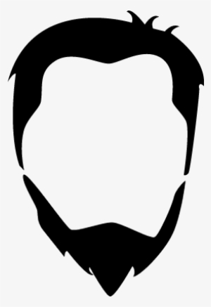 Male Head Hair And Beard Vector - Cabelo E Barba Png