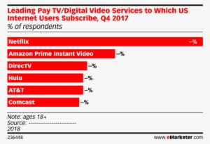 Leading Pay Tv/digital Video Services To Which Us Internet - Emarketer
