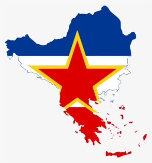 Flag Of Yugoslavia Clipart 2 By Teresa - Balkan Map With Flags