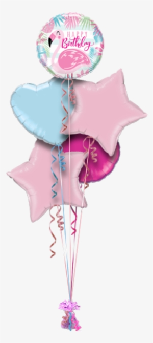 Happy Birthday Flamingo Birthday Balloon - Happy Birthday Pink Flamingo 18" Foil Qualatex Balloon