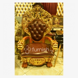 Royal Luxury Armchair In Dark Brown Colour - Flute Concert With Frederick The Great In Sanssouci