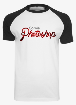 So Wie Photoshop T-shirt Raglan Tee White