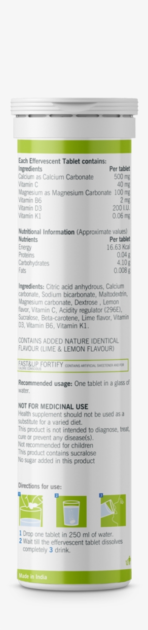 Tube Of 10 Tabs - Calcium Supplement