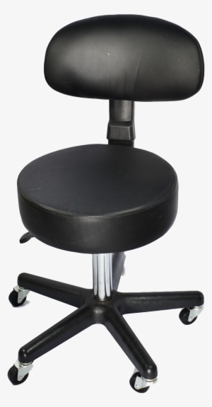 Stool, Pneumatic Revolving With Backrest - Office Chair