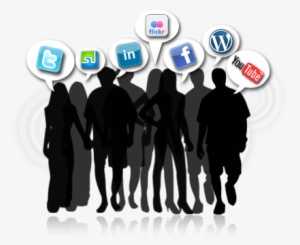 On Social Networking Sites Social People Png - Social Media Management
