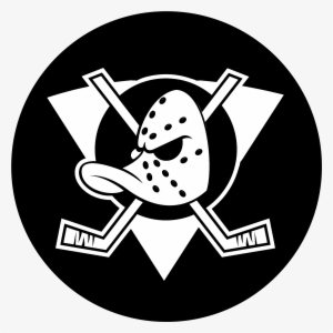 Anaheim Mighty Ducks Logo Black And White - Mighty Ducks Logo Png