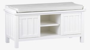 Attractive Round Chair On Low Revolving Base - White Benches With Cushions