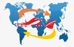 Shree Ganesh Logistic And Couriers - European Subcontinent On A World Map