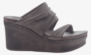 Womens Wedge Tailgate In Zinc Side View - Shoe