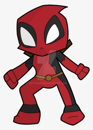 Chibi Deadpool By Izit - Deadpool Chibi Transparent Background
