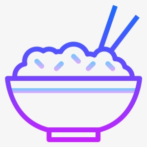 It's A Logo Of Rice Bowl Reduced To An Image Of A - Rice Bowl Drawing