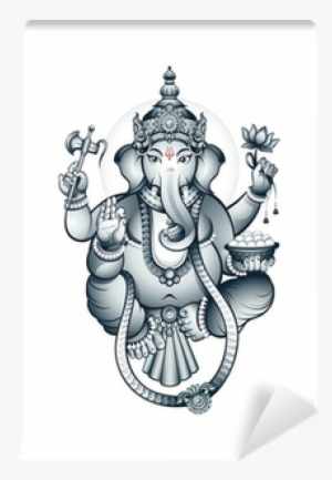 Indian Elephant-head God Ganesha Wall Mural • Pixers® - Ganesha