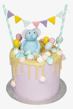 Elephant Party Kids Birthday Cake London - Anges De Sucre