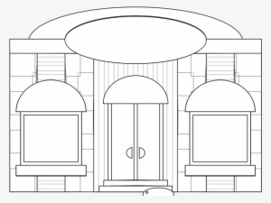 Store Fronts Shop 9 Black White Line Art 999px 59 - Toy Shop Coloring Page