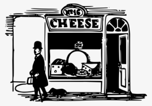This Free Clipart Png Design Of Cheese Shop - Cheese Illustration